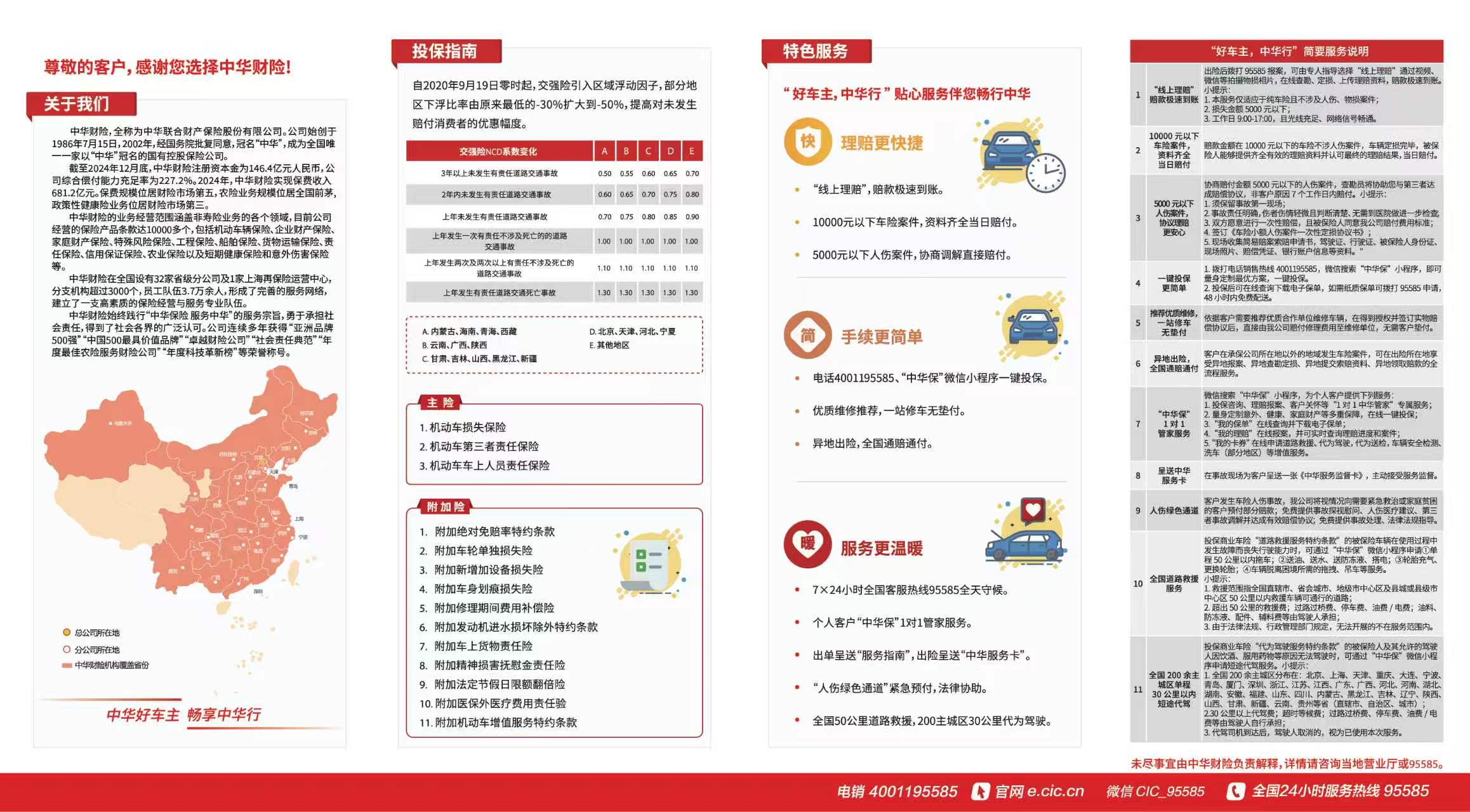中华保险投保指南和特色服务